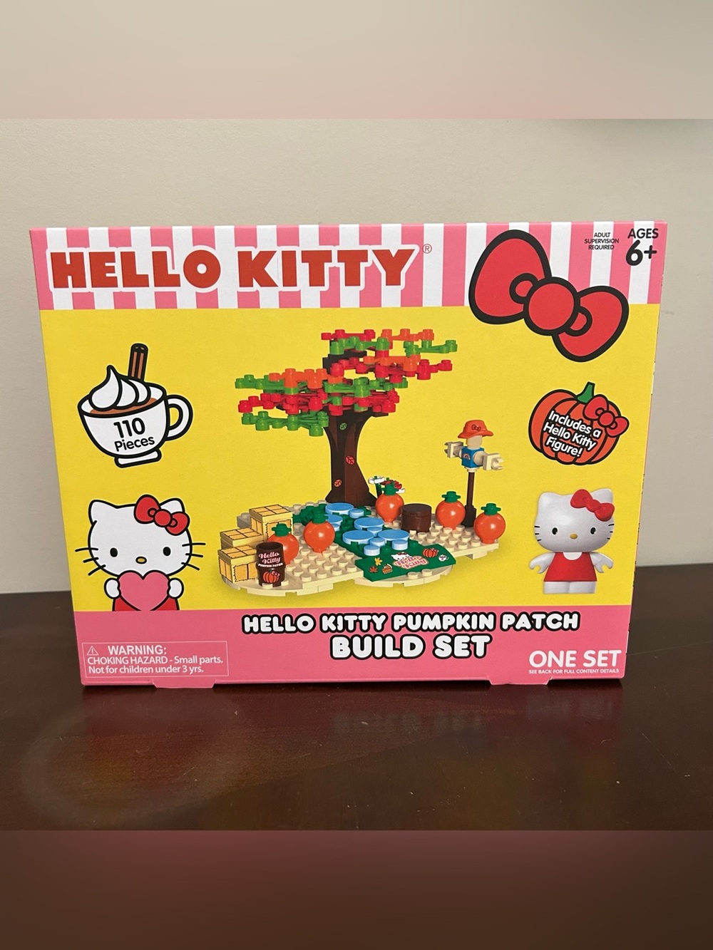 Sanrio Hello Kitty Pumpkin Patch Build Set 110 Pieces Building Blocks New in Box